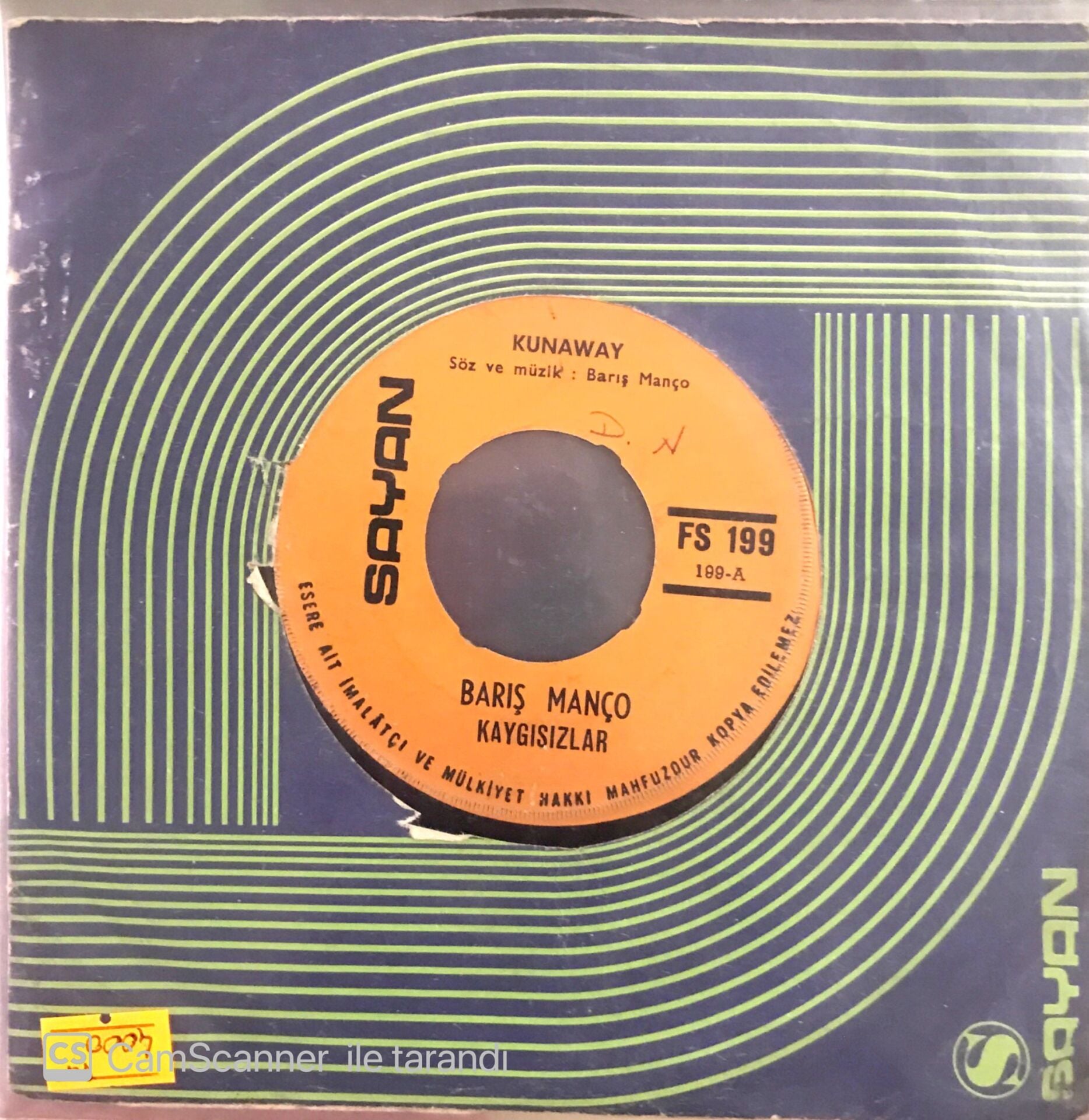 Barış Manço Kaygısızlar - Runaway 45lik
