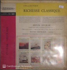 Anton Dvorak Concerto Pour Violon Et Orchestre En La Mineur Opus 53 David Oistrakh LP