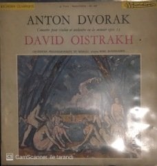 Anton Dvorak Concerto Pour Violon Et Orchestre En La Mineur Opus 53 David Oistrakh LP
