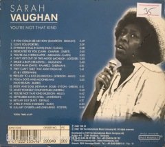 Sarah Vaughan You're Not That Kind CD