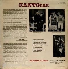 Kantolar - ''Geçmiş Zaman Olur Ki Hayali Cihan Değer'' / Şehzadebaşı Saz Heyeti LP
