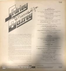 Shirley Bassey The Nearness Of You LP