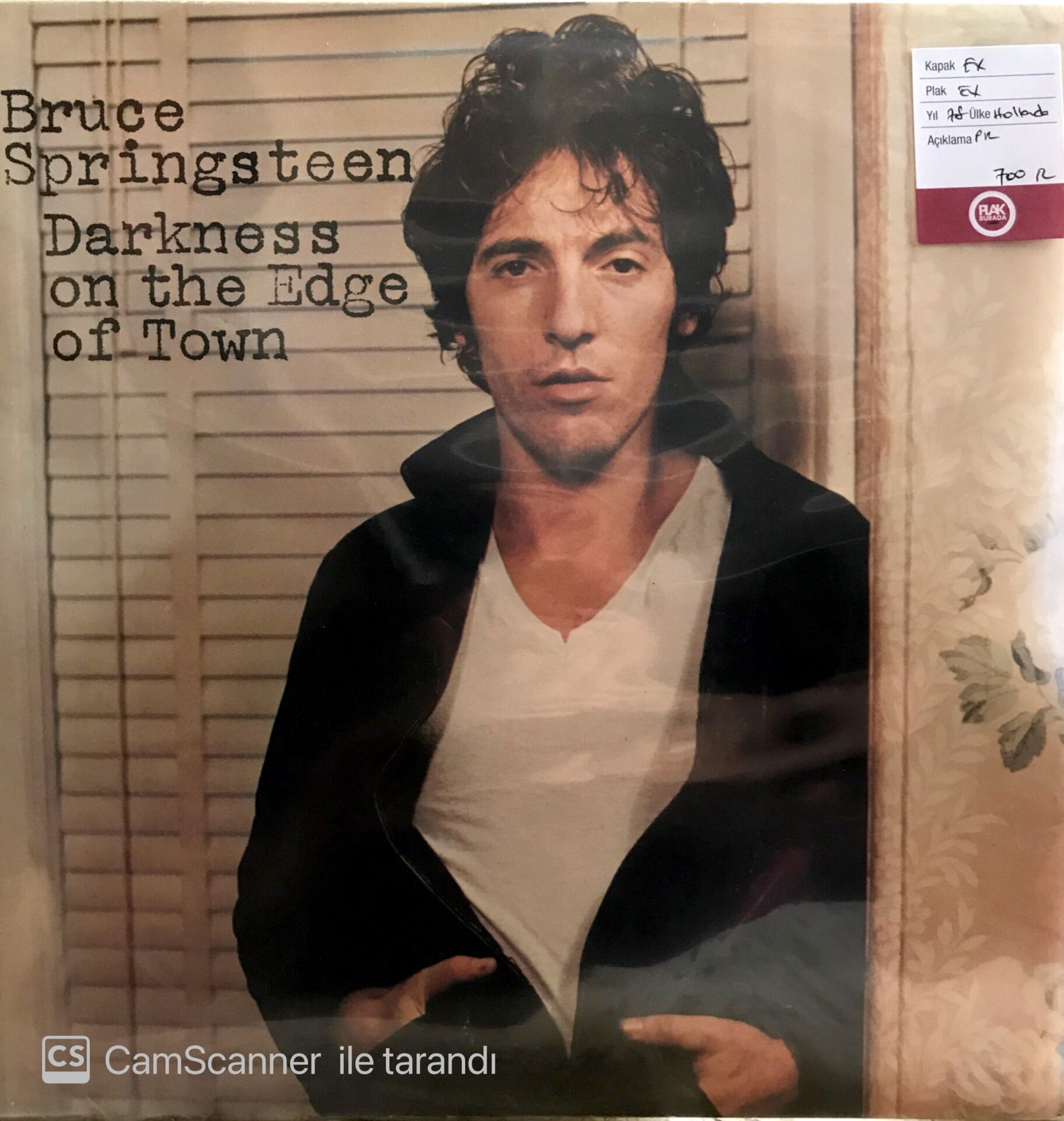 Bruce Springsteen Darkness On The Edge Of Town LP