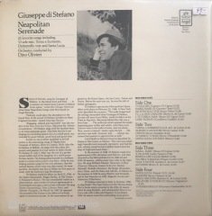 Giuseppe Di Stefano Neapolitan Serenade Double LP