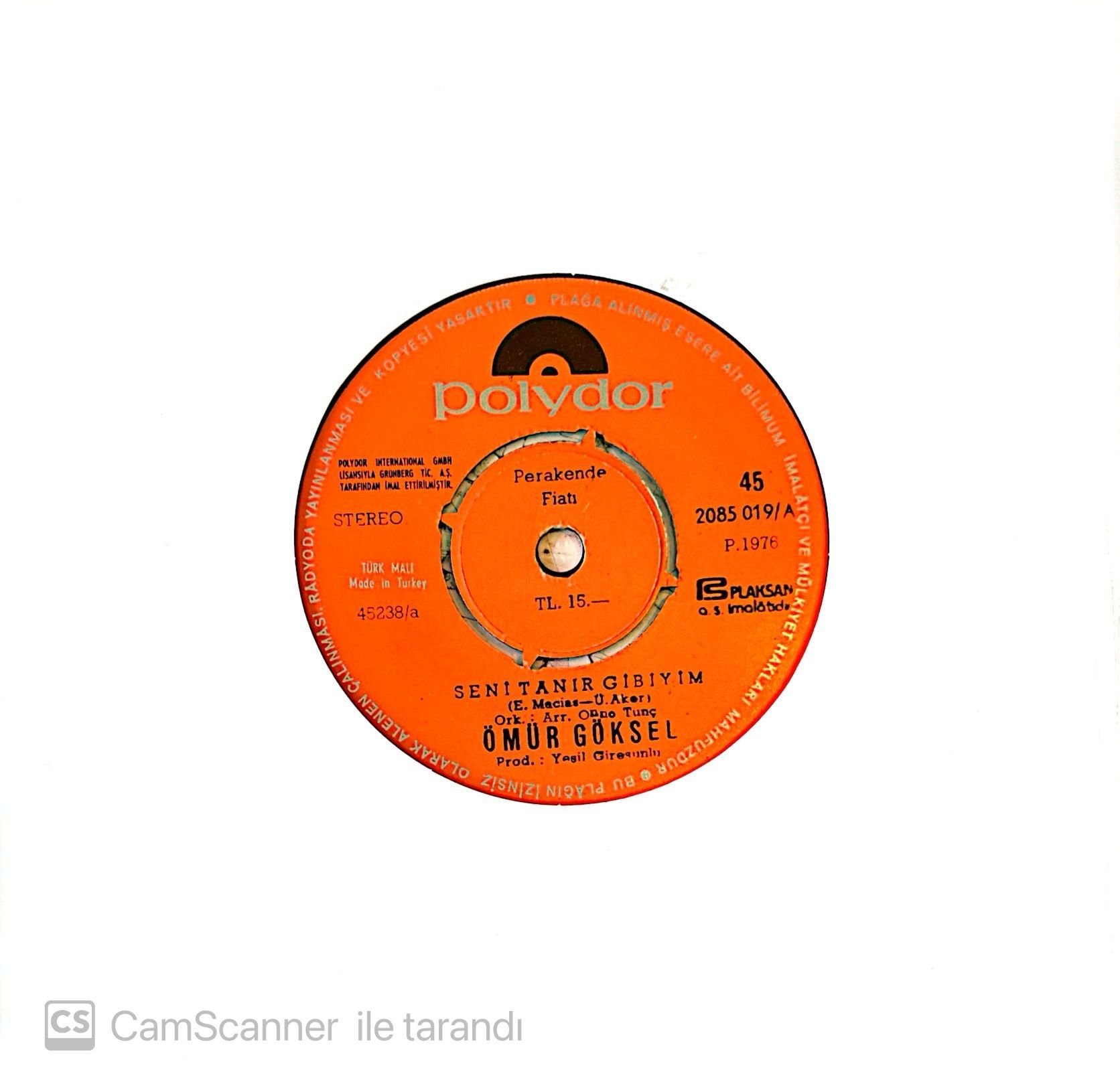 Ömür Göksel - Seni Tanır Gibiyim 45lik