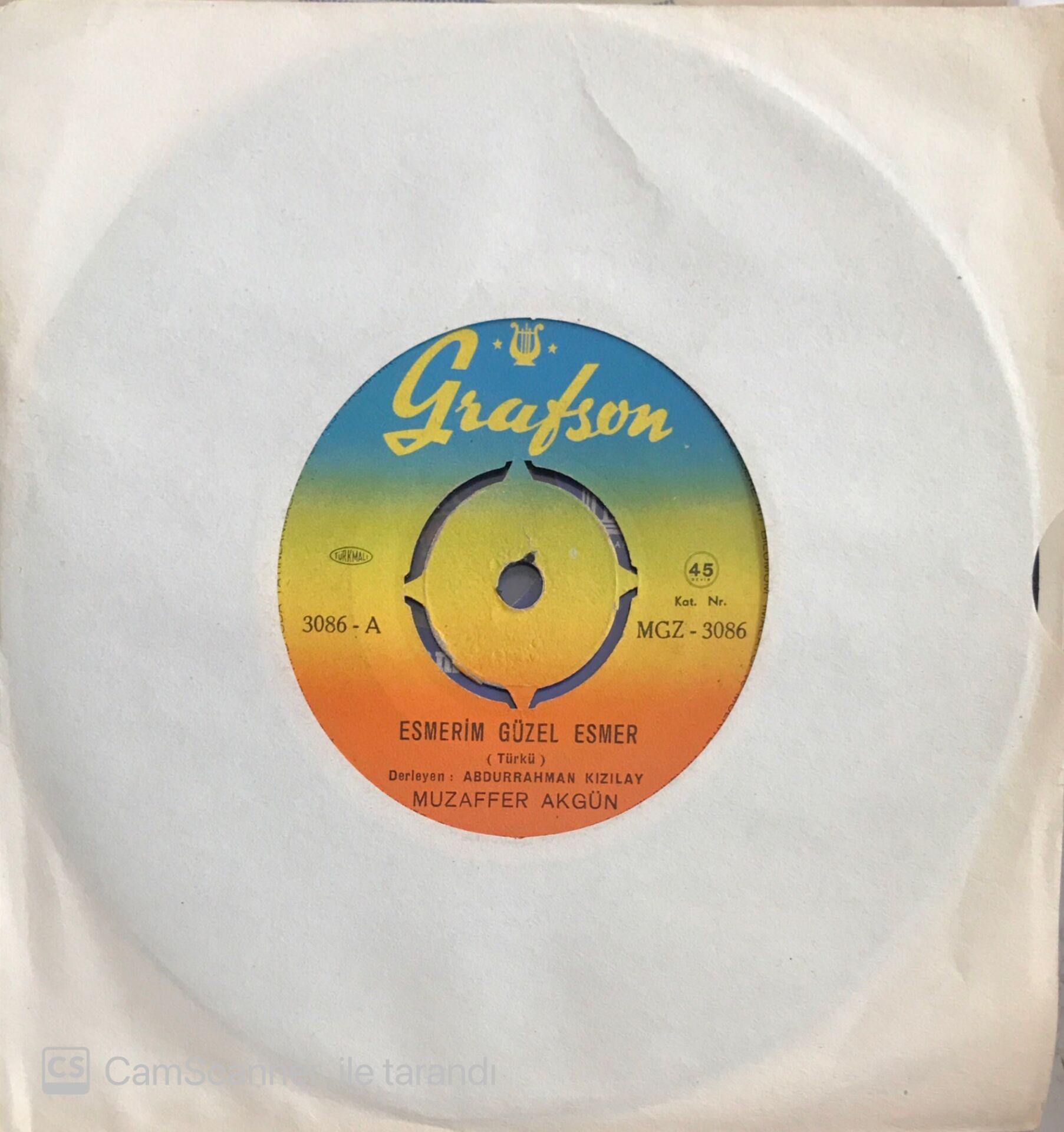 Muzaffer Akgün - Esmerim Güzel Esmer 45lik