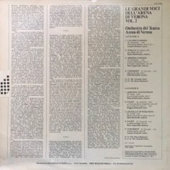 Le Grandi Voci Dell'arena Di Verona LP