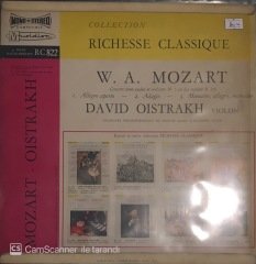 W.A. Mozart Concerto Pour Violon Et Orchestre No.5 En La Majeur K 219 David Oistrakh LP