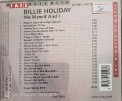 Billie Holiday Me Myself And I CD