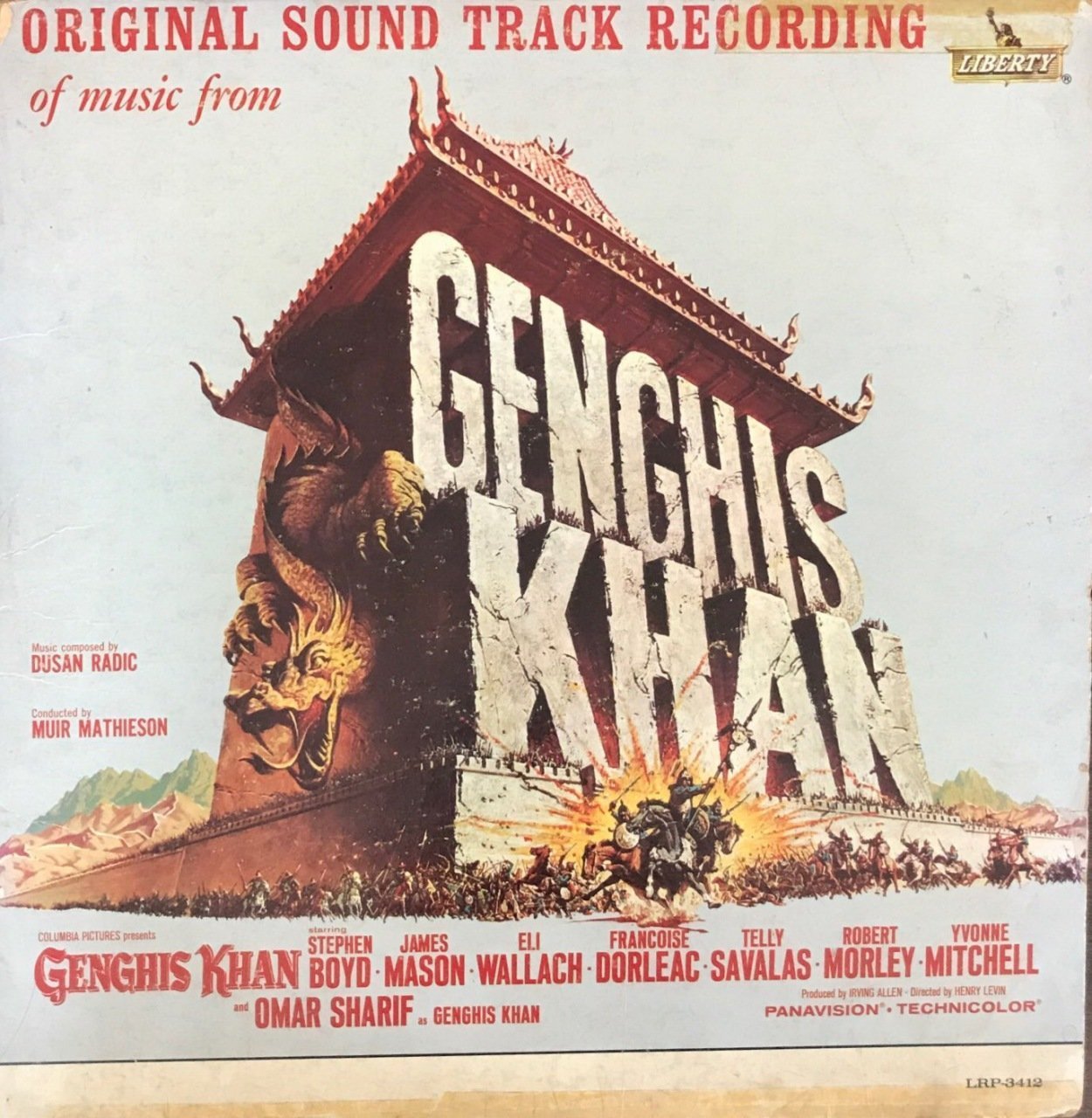 Genghis Kahn Original Sound Track Recording LP