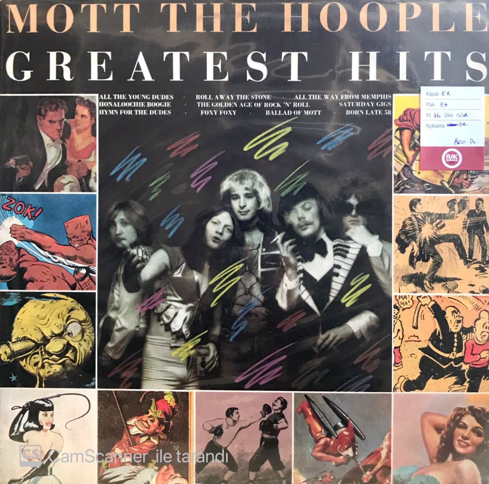 Mott The Hoople Greatest Hits LP