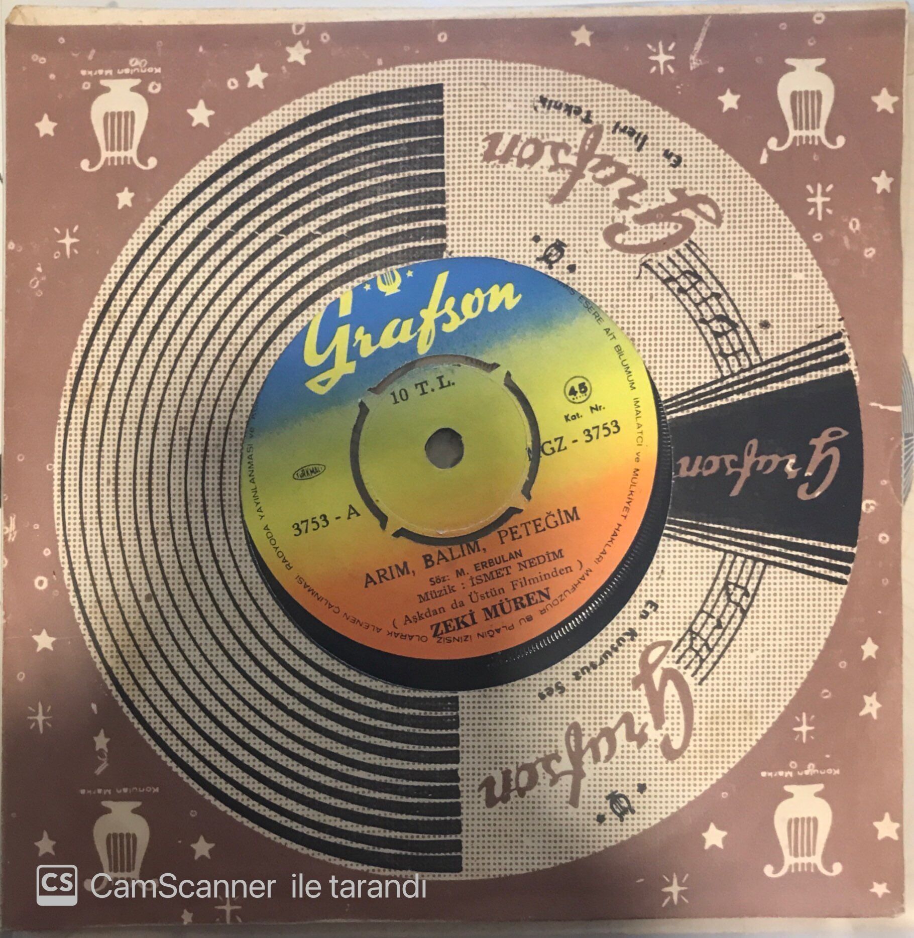 Zeki Müren Arım Balım Peteğim 45lik