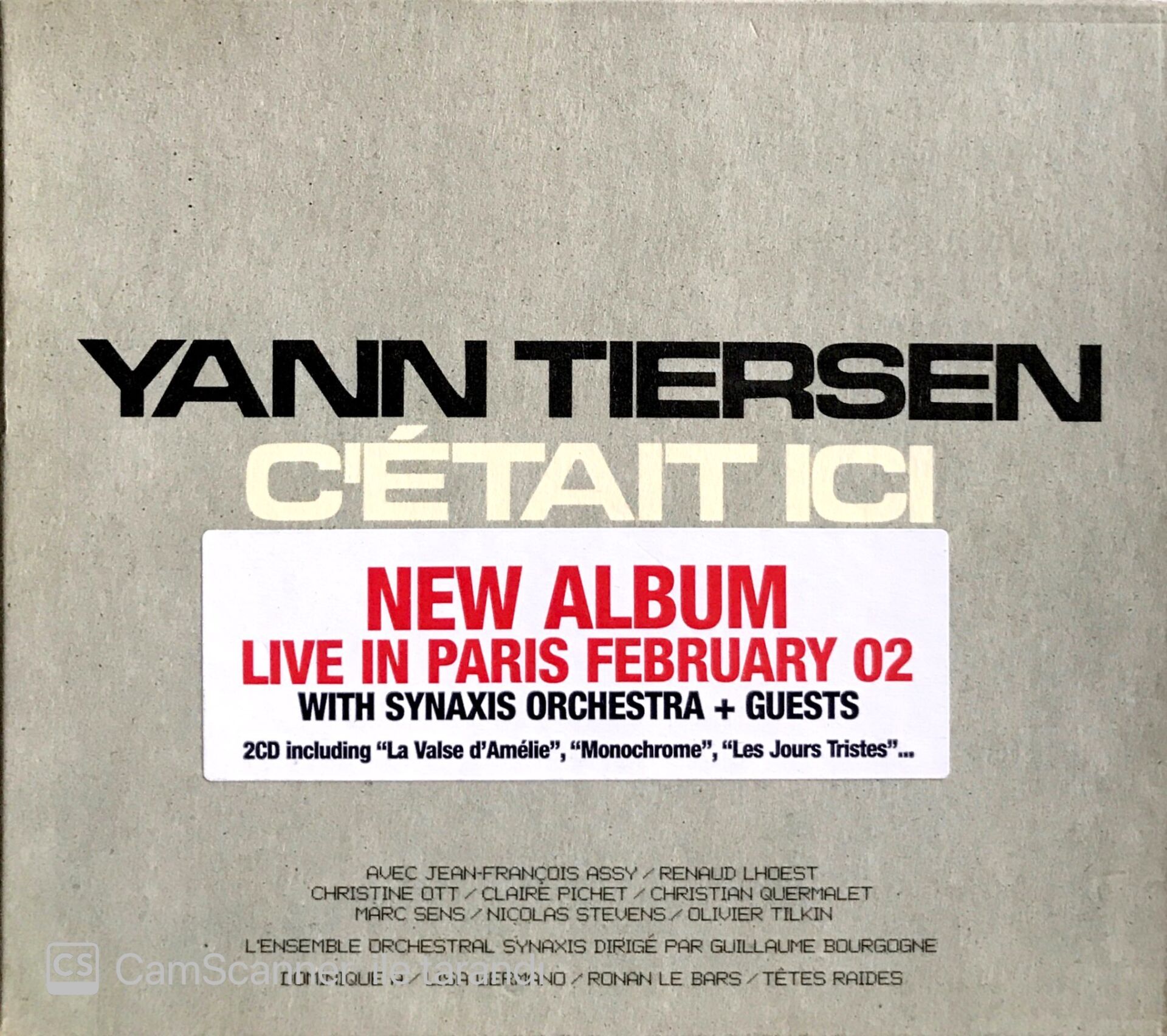 Yann Tiersen / C'etait Ici 2xCD