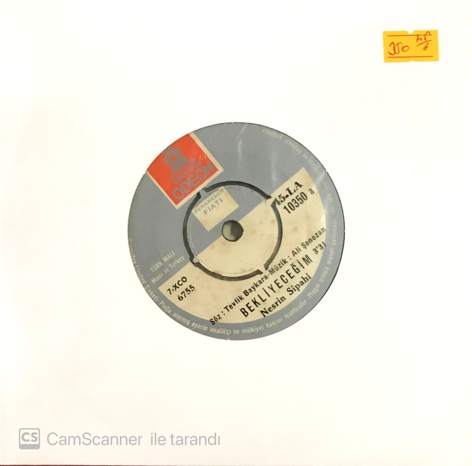 Nesrin Sipahi - Bekliyeceğim 45lik