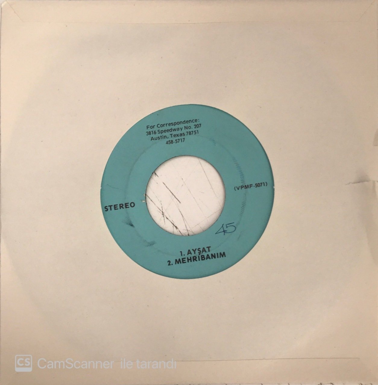 Ercüment Kılıç Ayşat 45lik