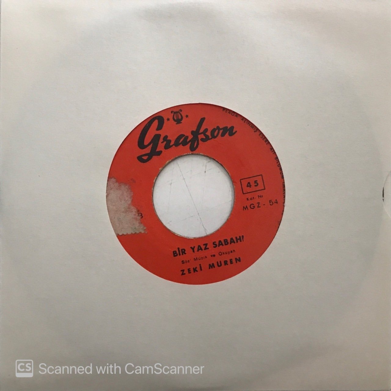 Zeki Müren Bir Yaz Sabahı 45lik