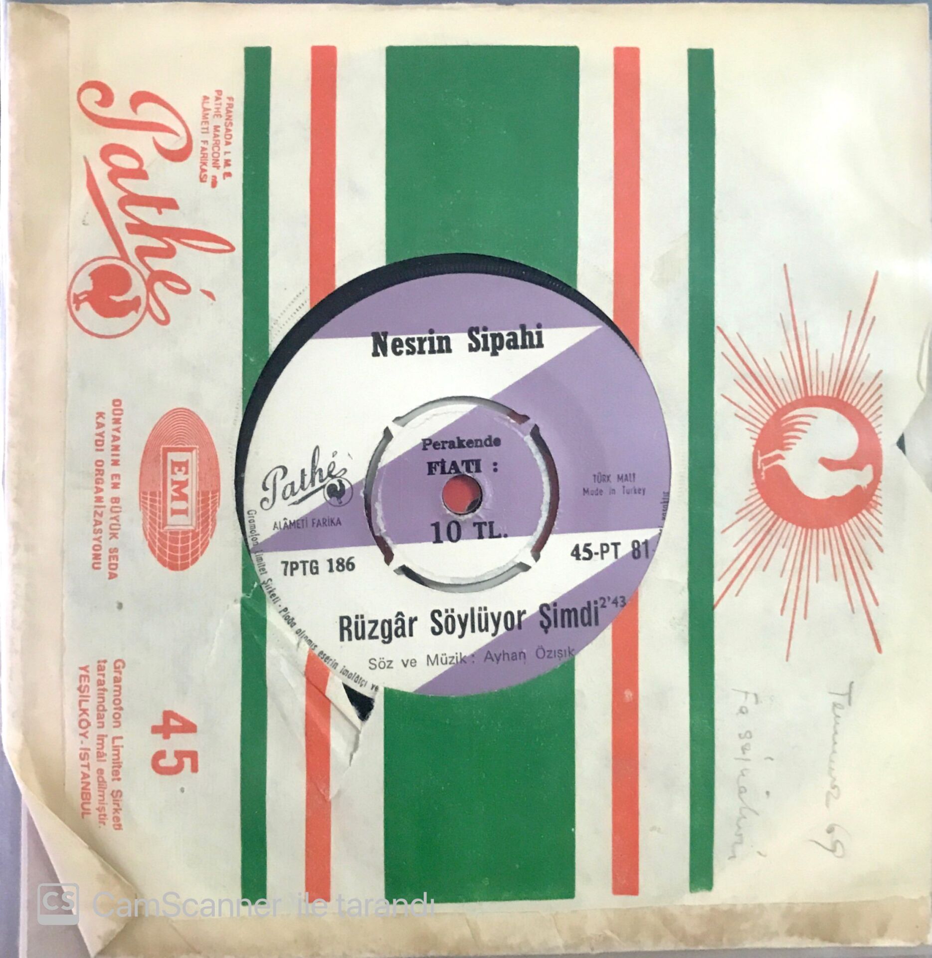 Nesrin Sipahi - Rüzgar Söylüyor Şimdi 45lik