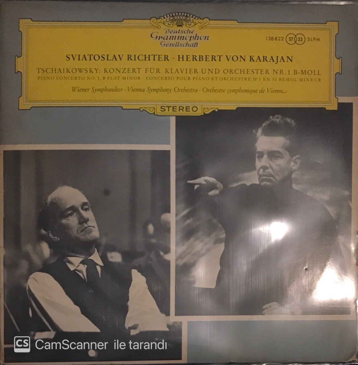 Sviatıslav Richter Herbert Von Karajan Tshaikowsky Konzert Für Klavier Und Orchester Nr. 1 B-Moll LP