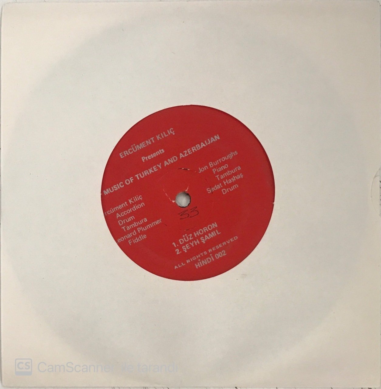 Ercüment Kılıç Düz Horon 45lik