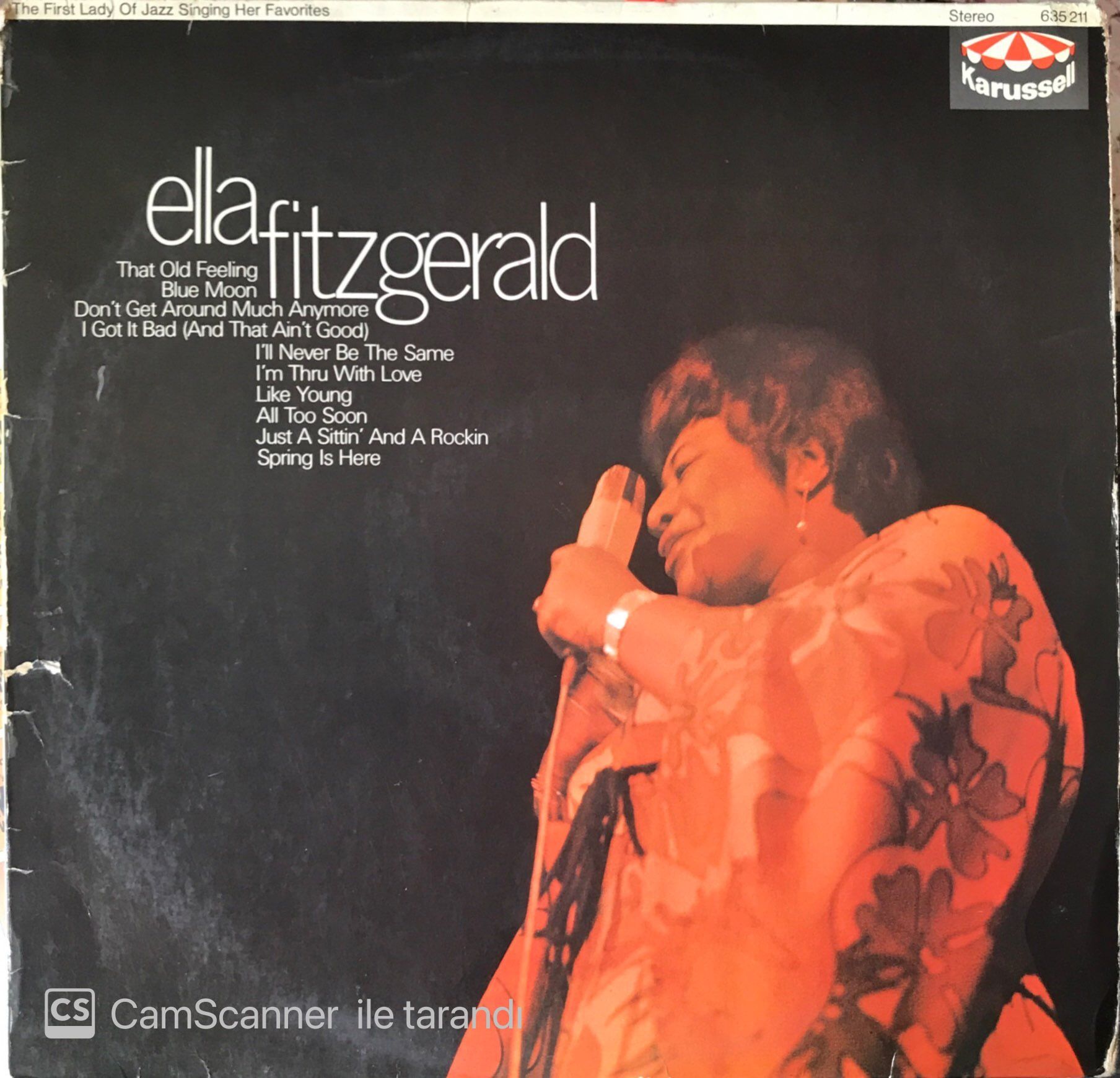 The First Lady Of Jazz Singing Her Favorites Ella Fitzgerald LP