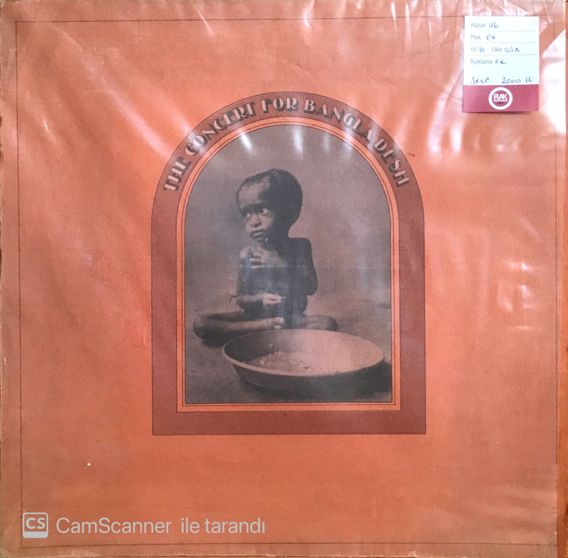 The Concert For Bangla Desh 3 LP Set