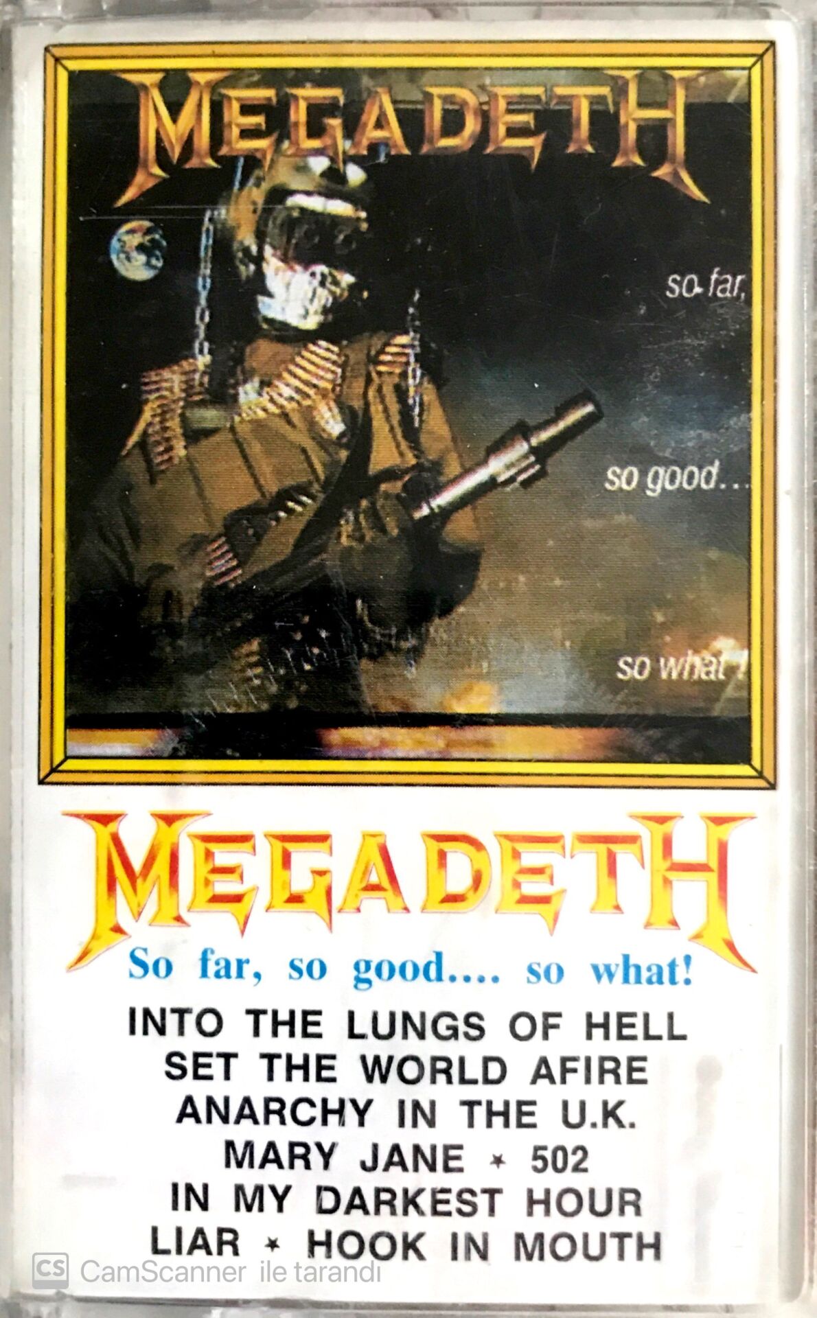 Megadeth - So Far.. So Good.. So What! KASET