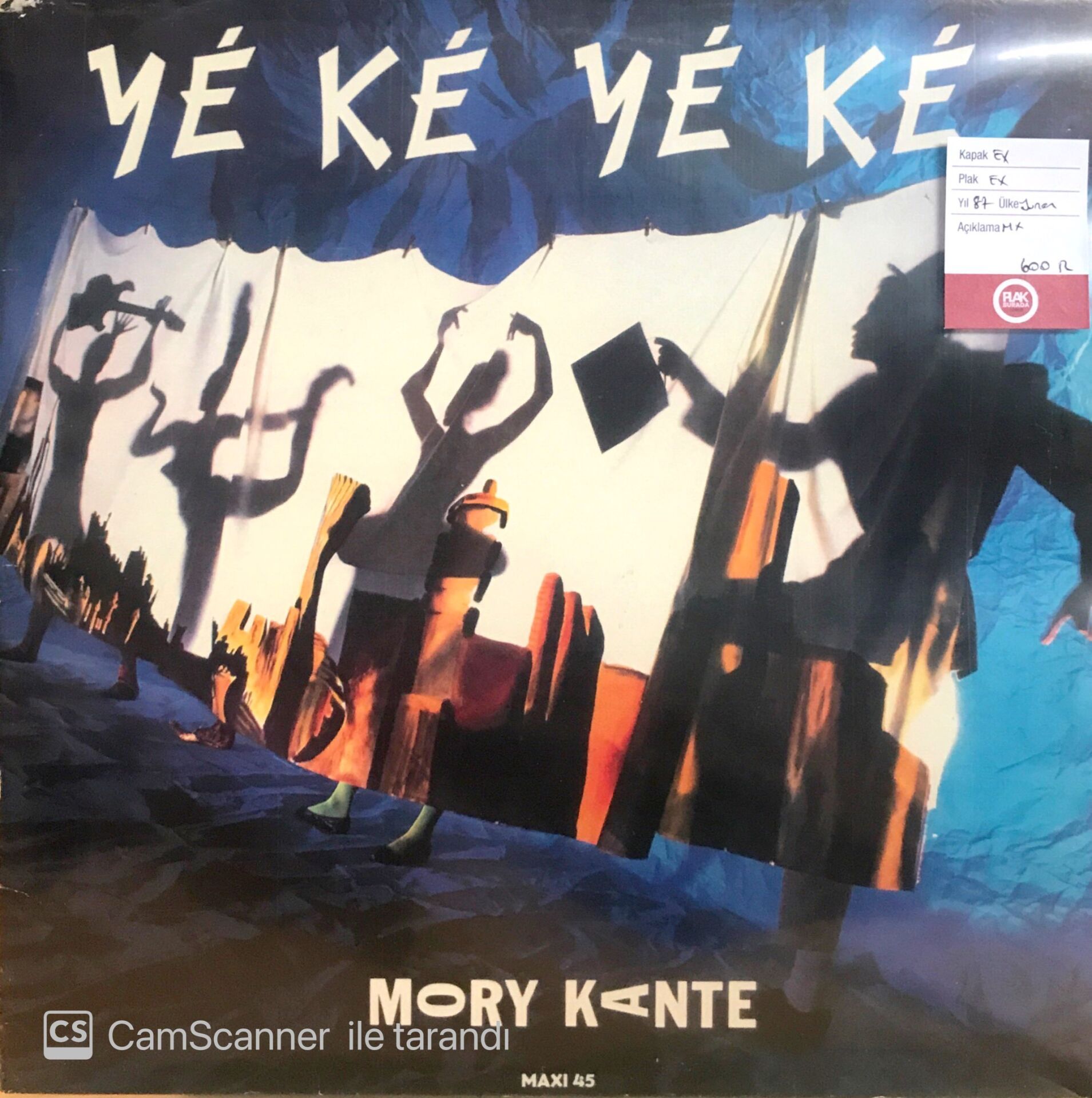 Mory Kante / Ye Ke Ye Ke LP Maxi Single