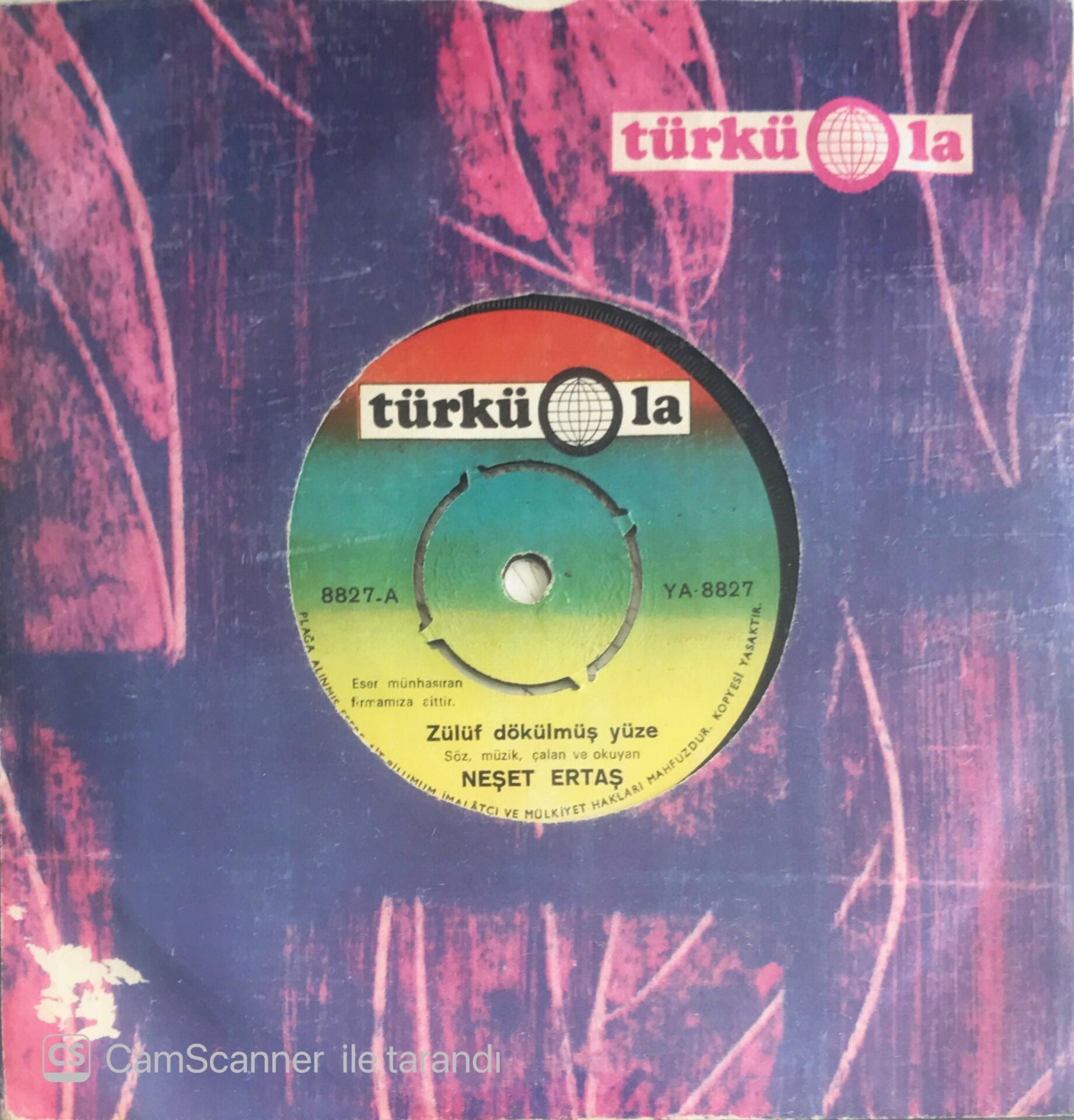 Neşet Ertaş - Zülüf Dökülmüş Yüze/Çiçek Dağı - 45'lik