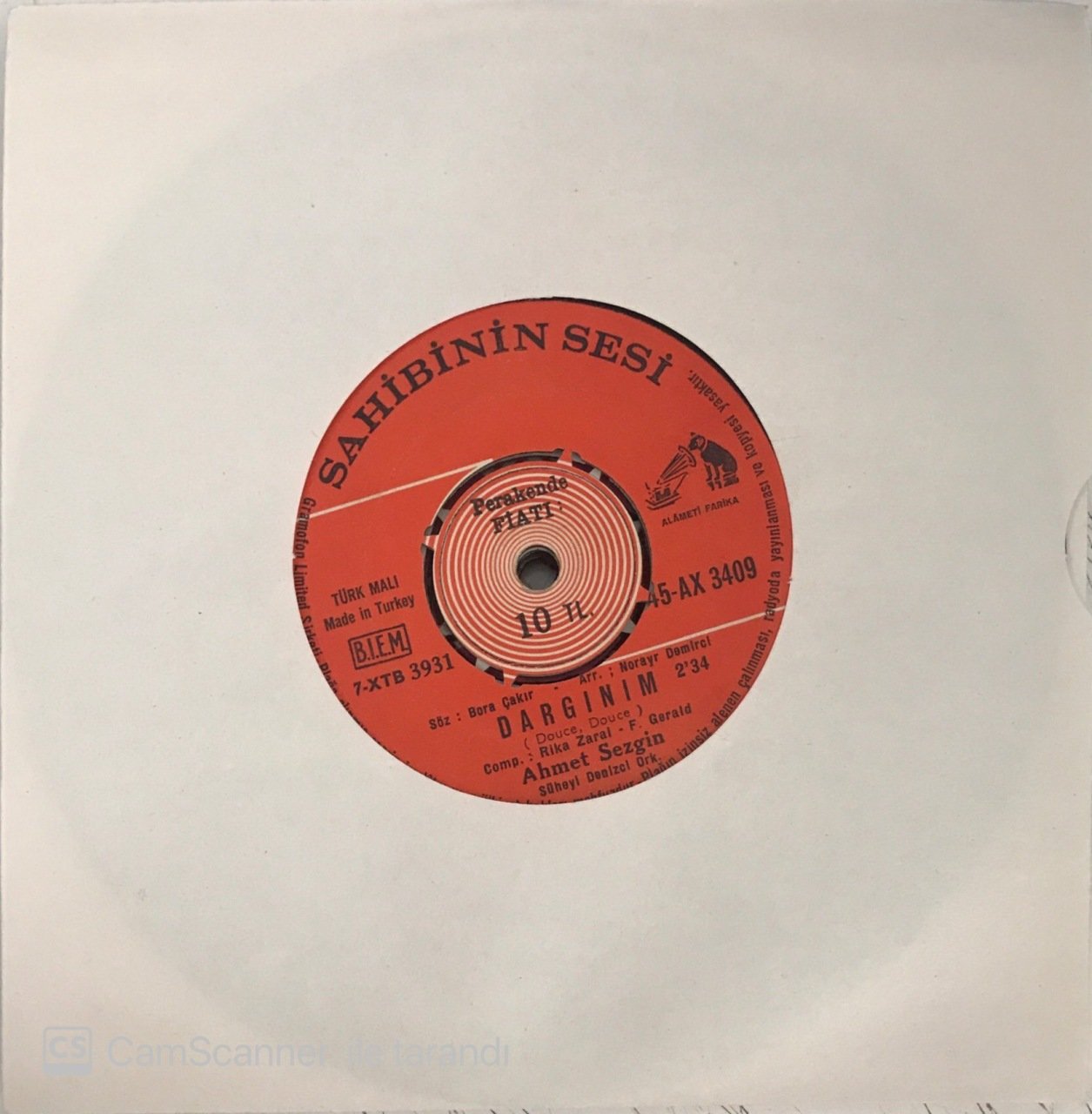 Ahmet Sezgin Dargınım 45lik