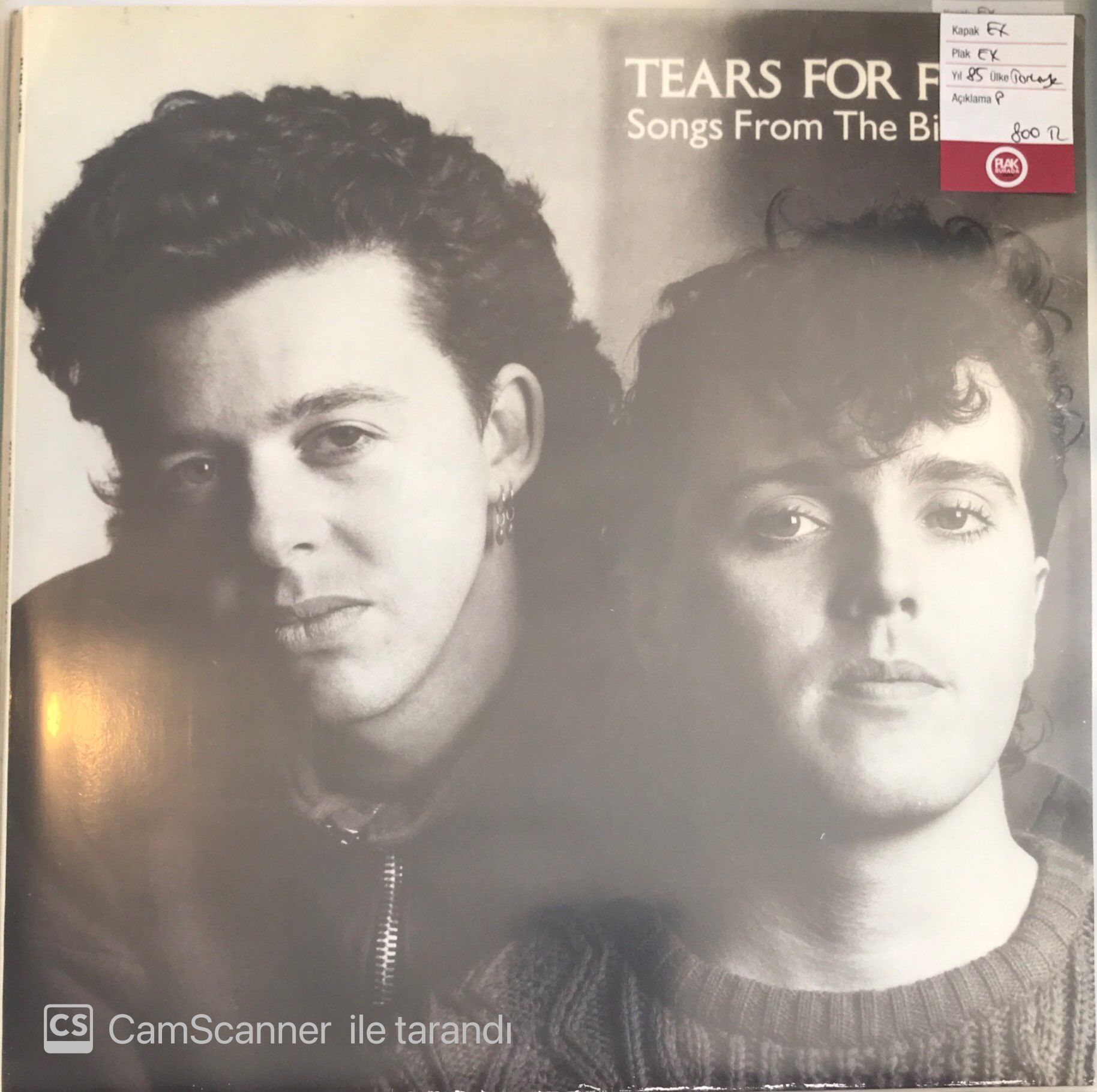 Tears For Fears Songs From The Big Chair LP