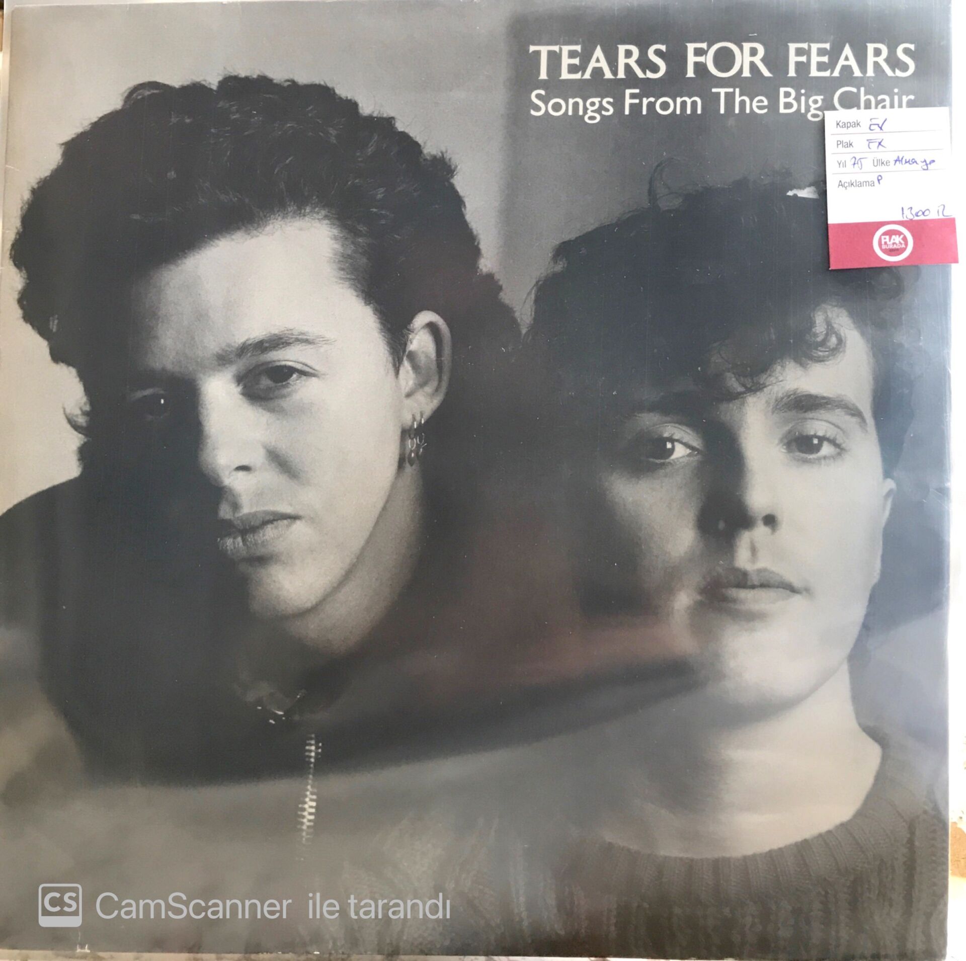 Tears For Fears Songs From The Big Chair LP