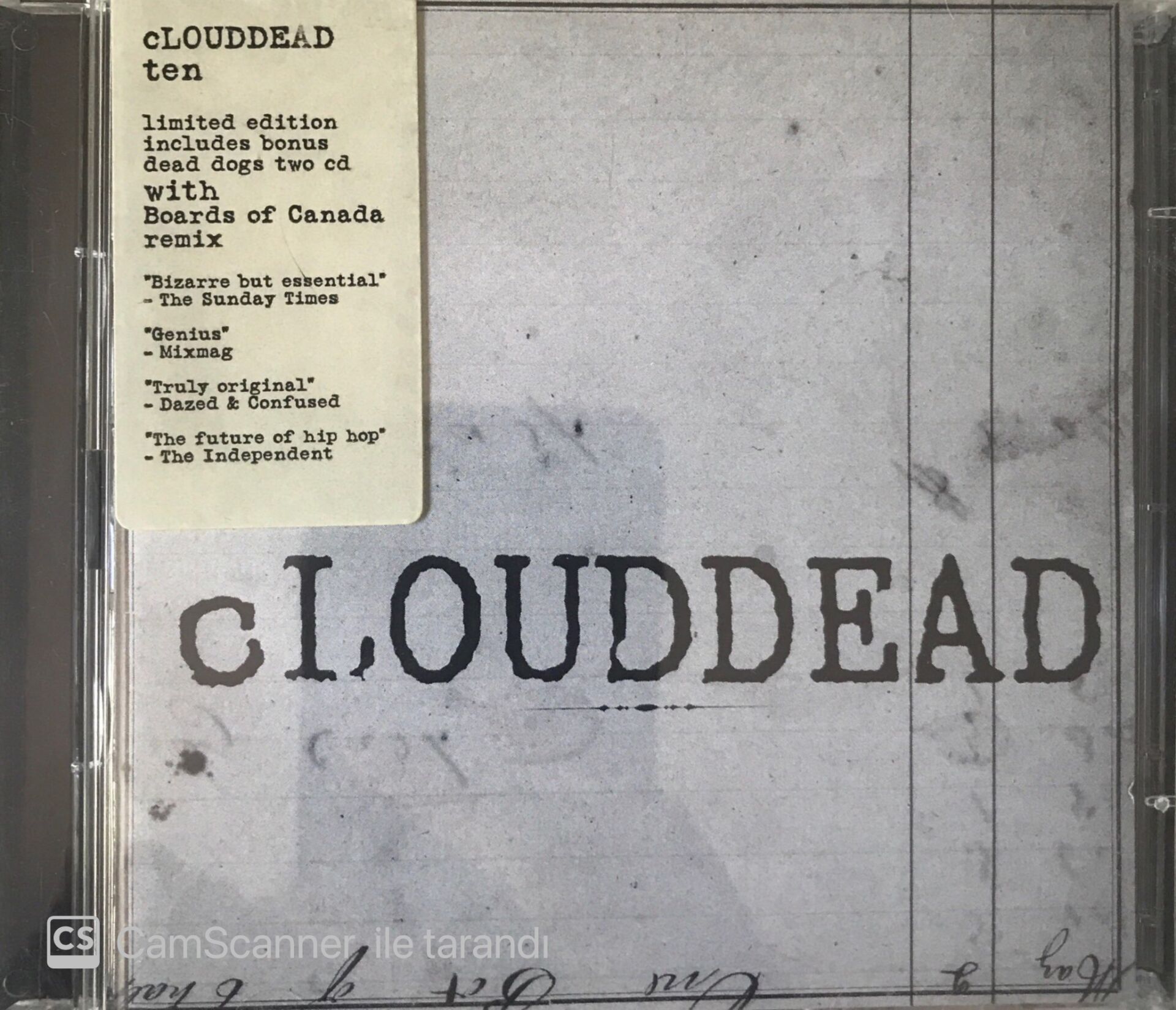 Clouddead / Ten CD
