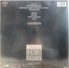 Tears For Fears Songs From The Big Chair LP
