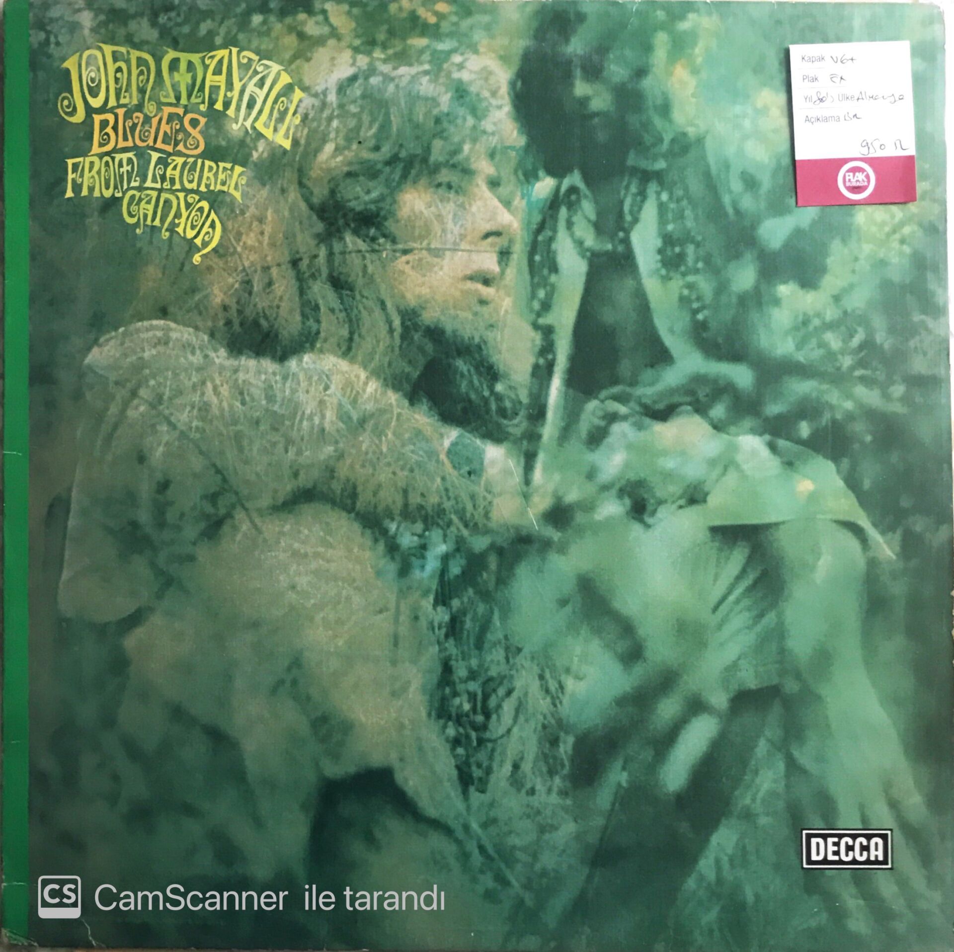 John Mayall - Blues From The Laurel Canyon - LP