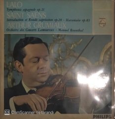 Lalo Symphonie Espagnole Op.21 - Saint Saens - Arthur Grumiaux LP