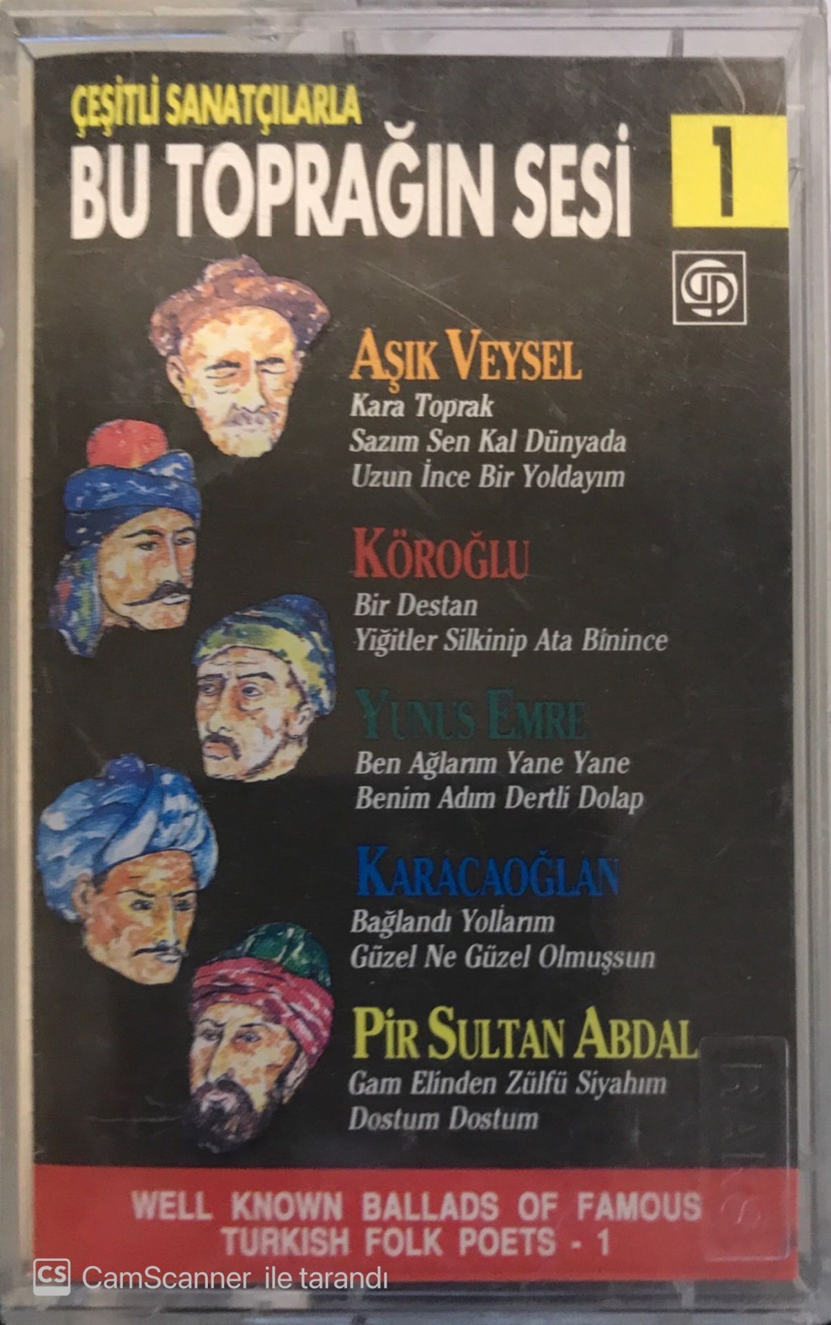 Çeşitli Sanatçılarla Bu toprağın Sesi 1 KASET