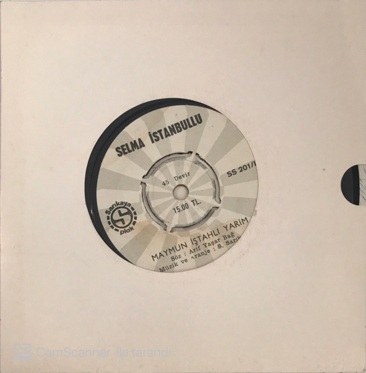 Selma İstanbullu Maymun İştahlı Yarim 45lik