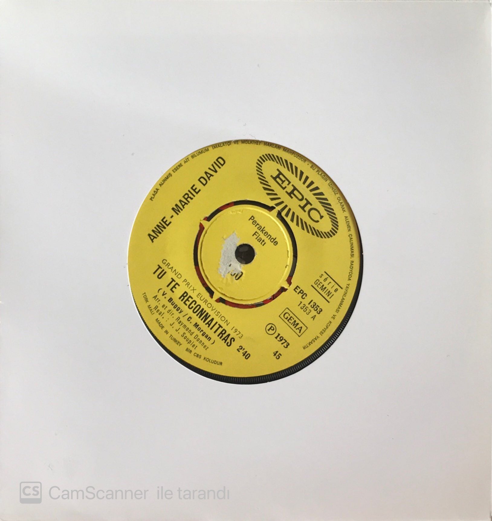 Anne Marie David Tu Te Reconnaitras 45lik