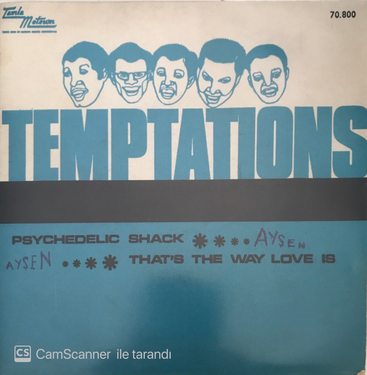 The Temptations Psychedelic Shack 45lik