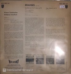 Brahms Wolfgang Savallisch Symphonie Nr.3 Tragische Ouvertüre LP