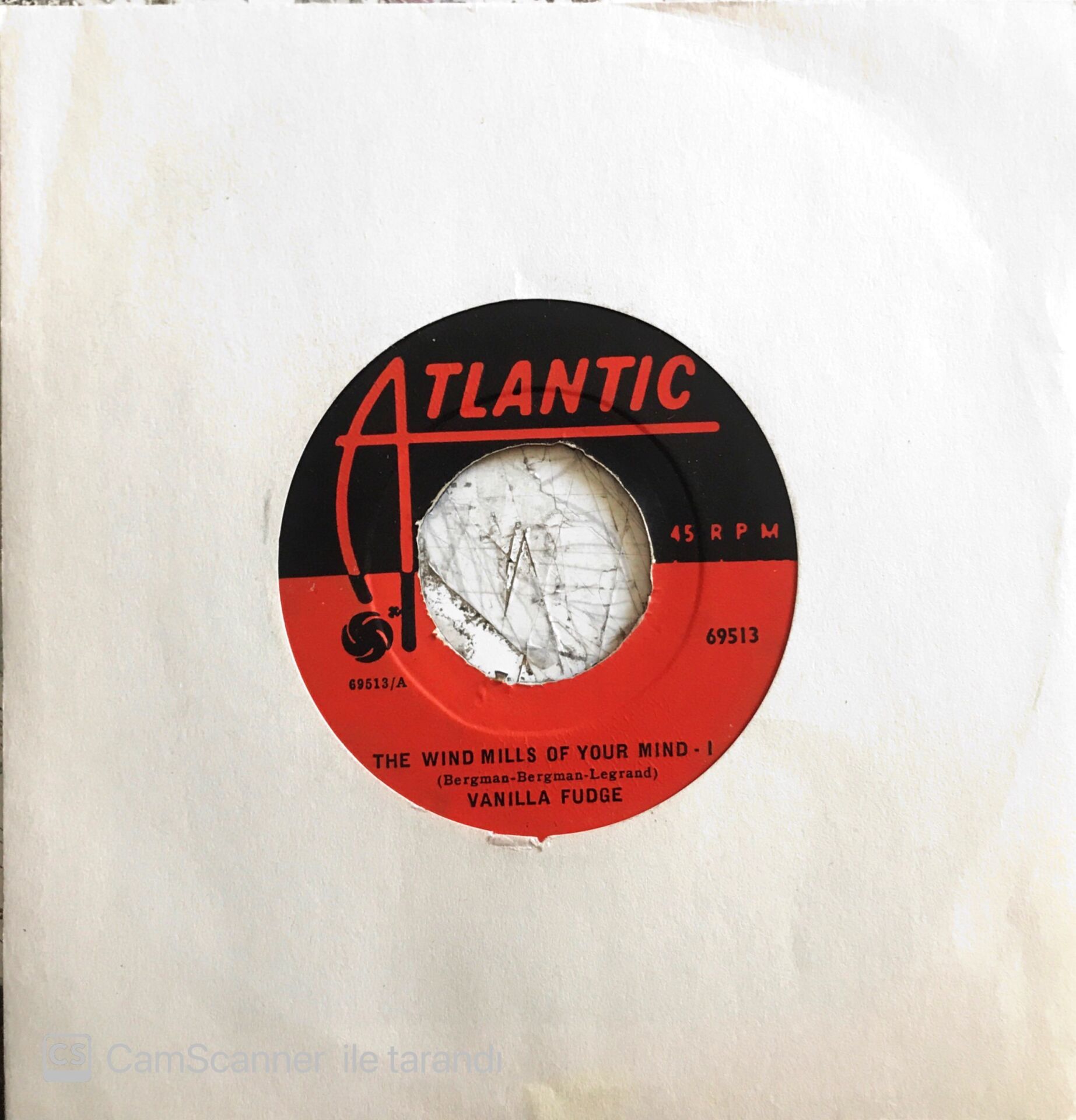 Vanilla Fudge - The Wind Mills Of Your Mind - 45'lik