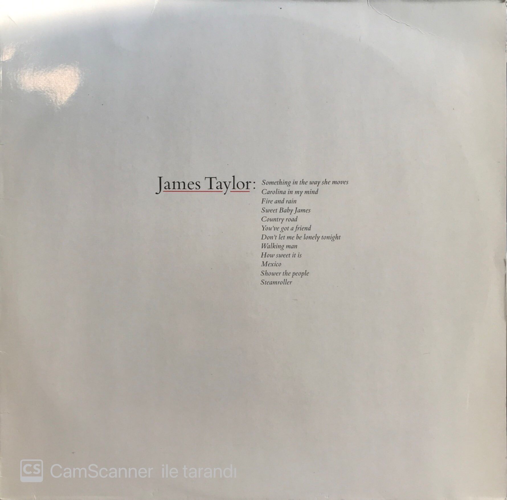 James Taylor LP