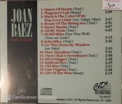 Joan Baez Queen Of Hearts CD