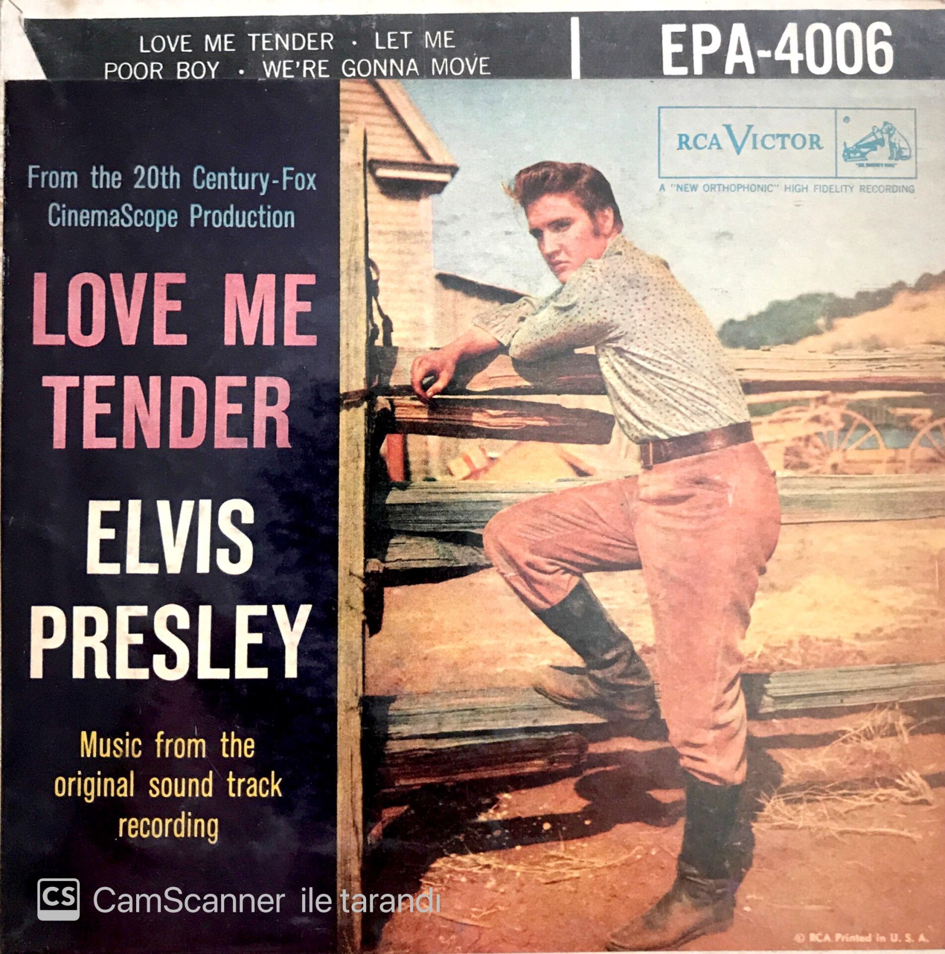 Elvis Presley / Love Me Tender 45'lik
