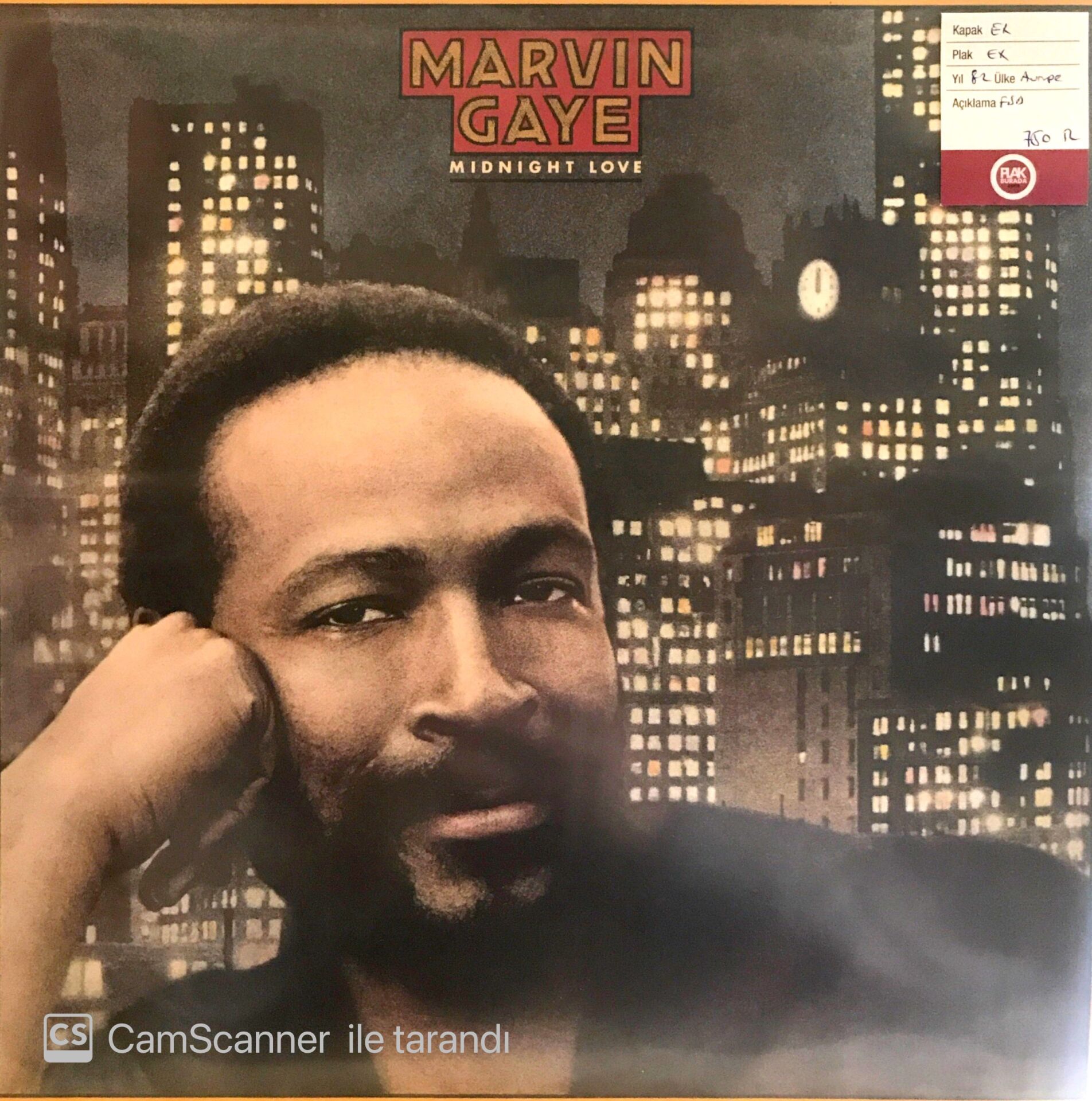Marvin Gaye Midnight Love LP