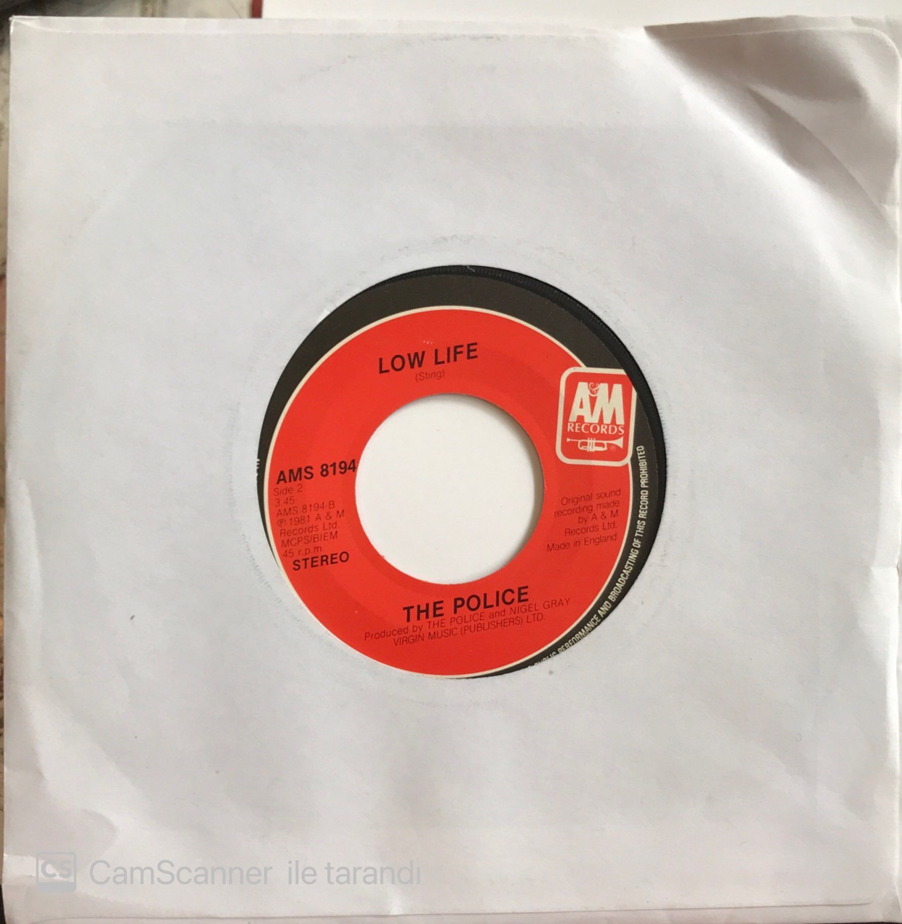 The Police - Low Life 45lik