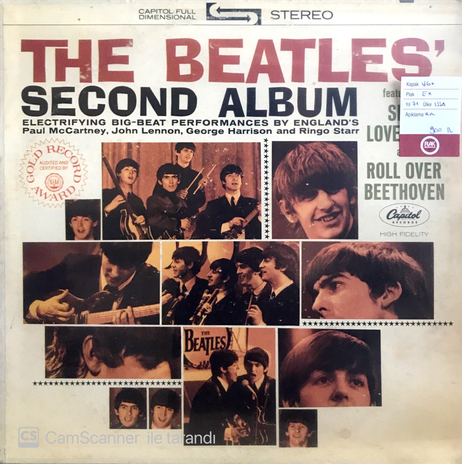 The Beatles' Second Album LP