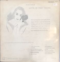 Nat ''King'' Cole Love Is The Thing LP