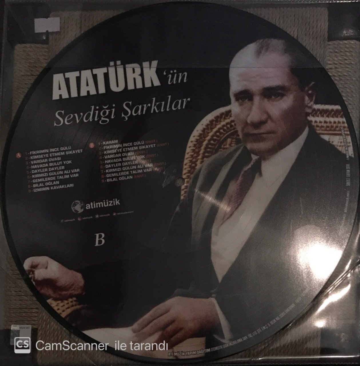 Atatürk'ün Sevdiği Şarkılar Picture LP