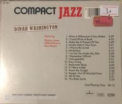Dinah Washington Compact Jazz CD